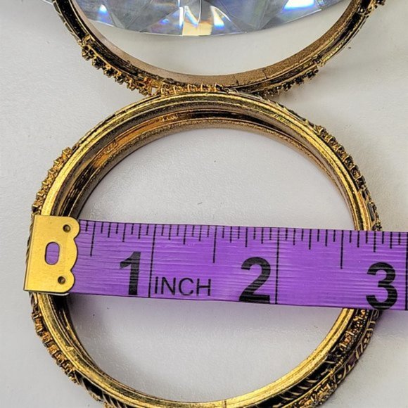 Bangles with Fashion Pearls and Crystal Rhinestones Set of 10. - Picture 10 of 13